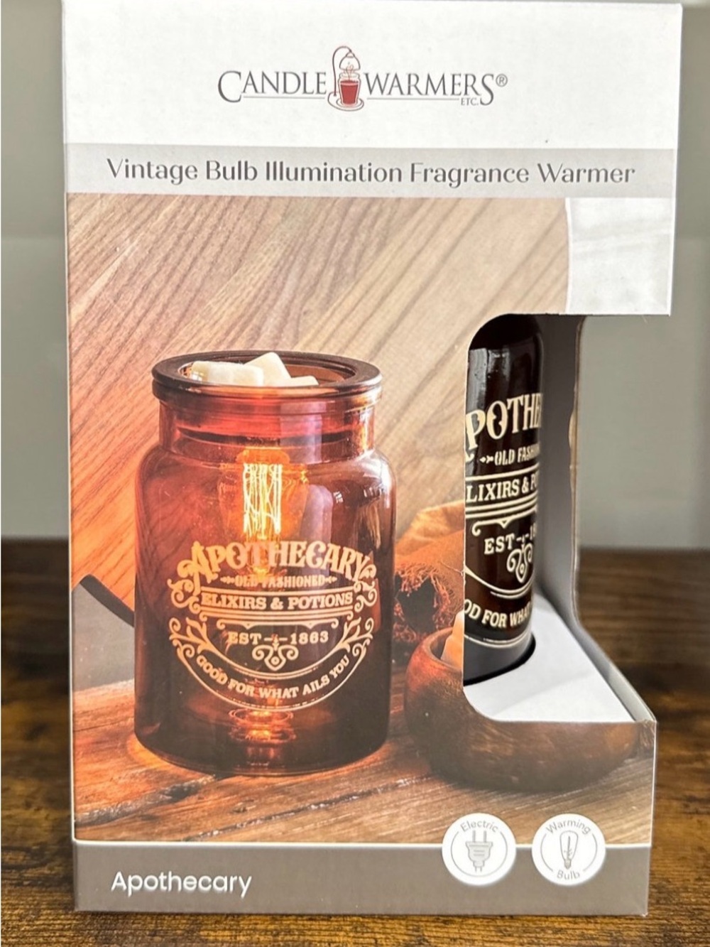 Candle Warmers Etc. Apothecary Vintage Feel Candle Wax warmer